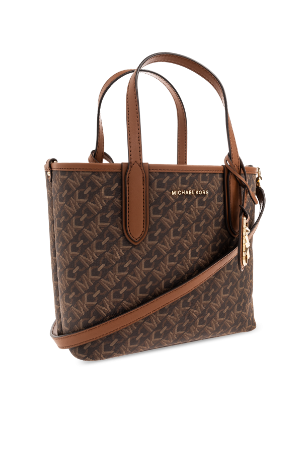 ☆MICHAEL KORS☆ ELIZA XS E-W Tote 2wayバッグ BROWN/ACORN♪ MICHAEL Michael Kors Eliza XS Leather Tote Bag | TheHut.com